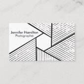 抽象芸術モノクロ写真家 名刺 (正面)