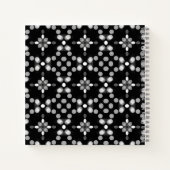 抽象芸術モノクロ《写真》ぼけ味ドットパターン ノートブック (裏面)