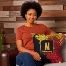 抽象芸術モノグラムのコンテンポラリー名前をカスタムする