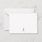 抽象芸術モノグラムのロゴノートカード ノートカード (正面)