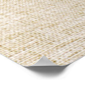 抽象芸術モンステラウォーターカラーオンリネンキャンバス ポスター (角)