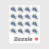 抽象芸術モンステラ葉液大理石シールセット シール (シート)