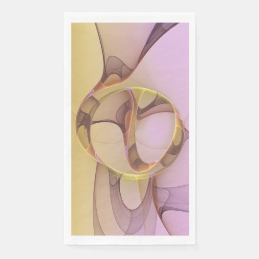 抽象芸術モーショモダンンピンクゴールデンフラクタルアート (正面)