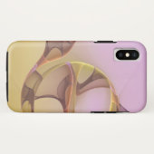 抽象芸術モーショモダンンピンクゴールデンフラクタルアート Case-Mate iPhoneケース (裏面(横))