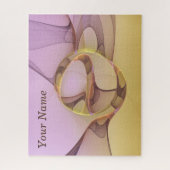 抽象芸術モーショモダンン黄金フラクタル名 ジグソーパズル (縦)