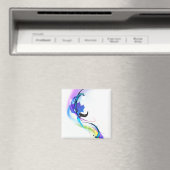 抽象芸術モーニンググローリー絵を描（ばちゃばちゃ）跳ねる マグネット (インサイチュ (食洗機))