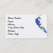 抽象芸術モーニンググローリー絵を描(ばちゃばちゃ)跳ねる 名刺 (裏面)