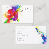 抽象芸術モーニンググローリー&ロリケート絵を描(ばちゃばちゃ)跳ねる 名刺 (正面/裏面)