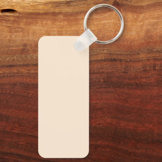 抽象芸術ヤシの葉ミニマリスト芸術モノグラム キーホルダー (裏面)