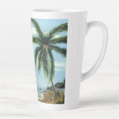 抽象芸術ヤシ カフェラテマグ (右)