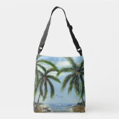 抽象芸術ヤシ クロスボディバッグ (裏面)