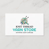 抽象芸術ヤーン、編み物ストア、ヤーンストア 名刺 (正面)