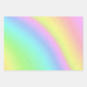 抽象芸術ユニコーンヴィベスパステルレインボーアート ラッピングペーパーシート (正面3)