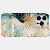 抽象芸術ユニークアルコールインク Case-Mate iPhoneケース (裏面 (横))