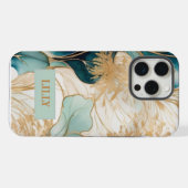 抽象芸術ユニークアルコールインク iPhoneケース (裏面横)