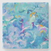 抽象芸術ユニークアートコースターズフォーユアホーム ストーンコースター (正面)