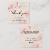 抽象芸術ユニークアートビジネスカードを挿入 スクエア名刺 (正面/裏面)