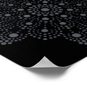 抽象芸術ユニークアートマンダラテンプレート ポスター (角)