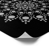 抽象芸術ユニークアートマンダラテンプレート ポスター (角)