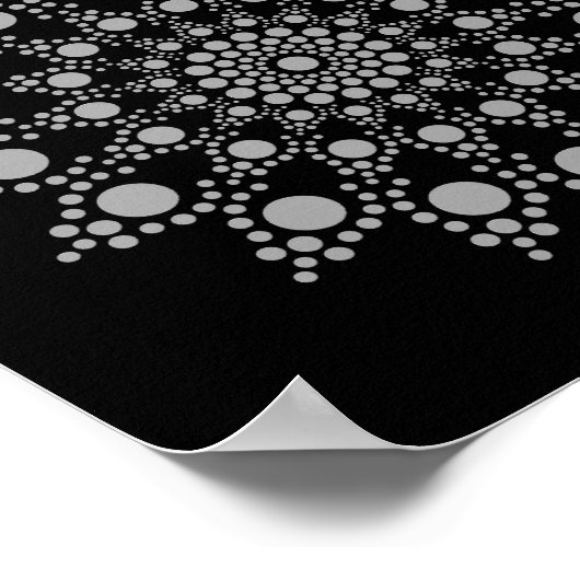 抽象芸術ユニークアートマンダラテンプレート ポスター (角)