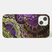 抽象芸術ユニークアートiPhone Xケース3 iPhoneケース (裏面横)