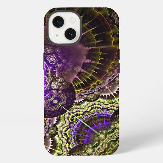 抽象芸術ユニークアートiPhone Xケース3 iPhoneケース (裏面)