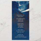 抽象芸術ユニークネイビー絵画ブルーイ結婚ンク メニュー (正面)