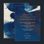 抽象芸術ユニークネイビー絵画ブルーイ結婚ンク メニュー<br><div class="desc">抽象芸術ユニークネイビー絵を描ブルーイ結婚ンクのディナー、ウェディング結婚レセプション、リハーサルディナーまたは婚約パーティディナーのためのメニュー。</div>