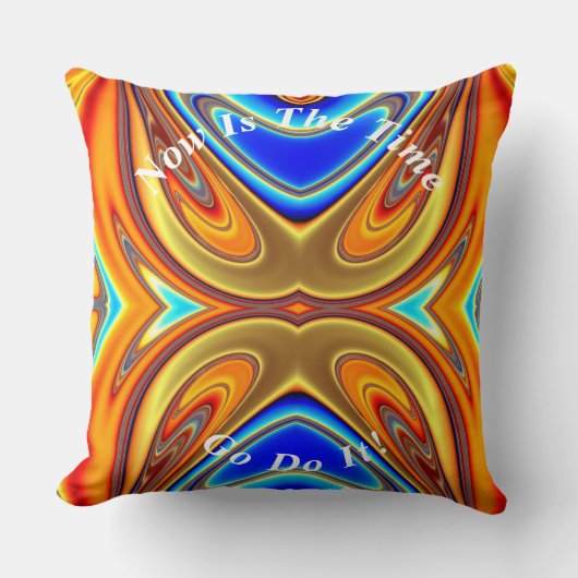 抽象芸術ユニーク大理石ゆがみ クッション (正面)