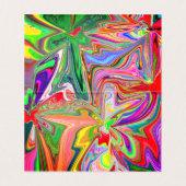 抽象芸術ユニーク大理石液化折りカード (内部フラット)