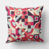 抽象芸術ユニーク形状パターンデザイン。 クッション (裏面)