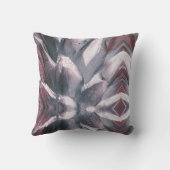 抽象芸術ユニーク銀パイナップルスパイクモノグラム クッション (裏面)