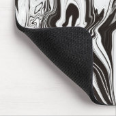 抽象芸術ユニークB&Wマーブルリキッドマウスパッド マウスパッド (コーナー)