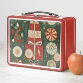 抽象芸術ユレタイドタペストリー メタルランチボックス (インサイチュ)