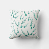 抽象芸術ユーカリ模様 クッション (裏面)