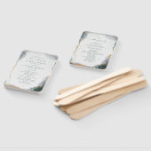 抽象芸術ユーカリ結婚プタスグリーン ハンドファン (組立なし)