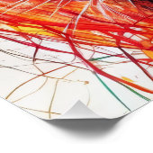 抽象芸術ライオンアートプリントカラフルワイルドライフアートワーク ポスター (コーナー)