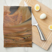 抽象芸術ライオンサファリアートプリント キッチンタオル (四つ折り)