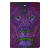 抽象芸術ライオンミニクリップボード ミニクリップボード (裏面)