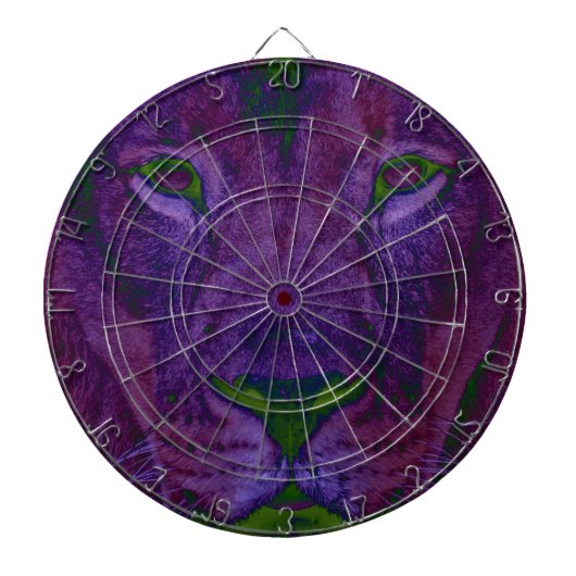 抽象芸術ライオンメタルケージダーツボード ダーツボード (正面)