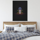 抽象芸術ライトトレイル拡大キャンバス印刷 キャンバスプリント (インサイチュ (寝室))