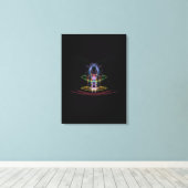 抽象芸術ライトトレイル拡大キャンバス印刷 キャンバスプリント (インサイチュ (ウッドフロア))