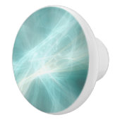 抽象芸術ライト効果 – ティール（緑がかった色） セラミックノブ (右)