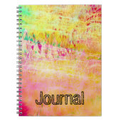 抽象芸術ライト絵画のアートジャーナル手帳 ノートブック (正面)