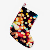 抽象芸術ライト：テクスチャシンプルバックグラウンド スモールクリスマスストッキング (正面 (吊り時))