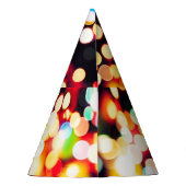 抽象芸術ライト：テクスチャシンプルバックグラウンド パーティーハット (裏面)