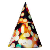 抽象芸術ライト：テクスチャシンプルバックグラウンド パーティーハット (左)