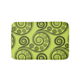 抽象芸術ライムグリーンファーン離れズバスマット バスマット