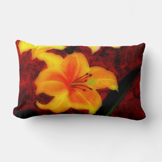 抽象芸術ライリースローPIlow ランバークッション (正面)
