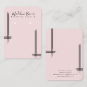 抽象芸術ラインアーティザンイヤリングディスプレイカード コーリングカード (正面/裏面)